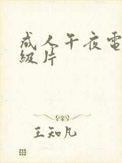 成人午夜电影一级片