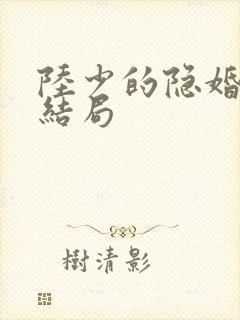 陆少的隐婚罪妻结局