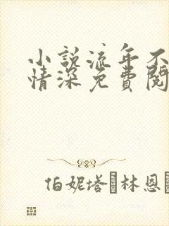 小说流年不负你情深免费阅读