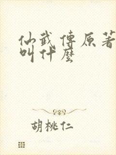 仙武传原著小说叫什么