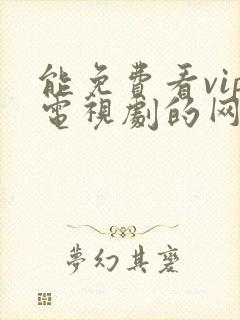 能免费看vip电视剧的网站