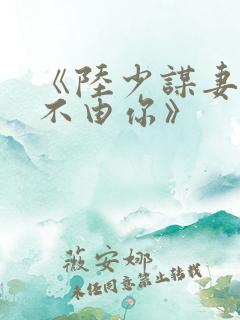 《陆少谋妻:婚不由你》