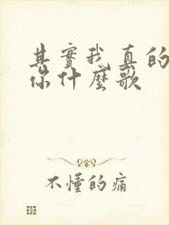 其实我真的爱着你什么歌