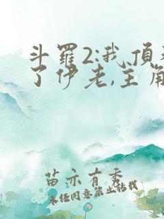 斗罗2:我顶替了伊老,主角被霍雨浩揍