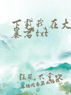下载我在大明当暴君txt