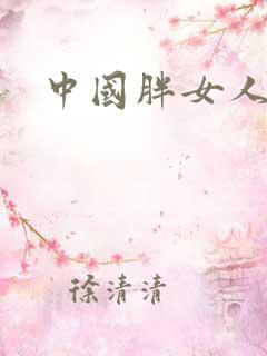 中国胖女人av