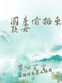 国产偷拍东北老熟女