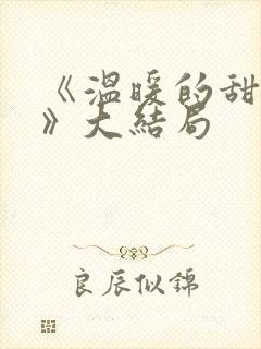 《温暖的甜蜜的》大结局