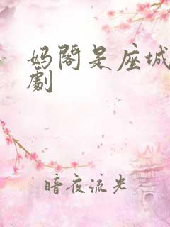 妈阁是座城电视剧