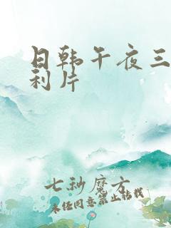 日韩午夜三级福利片