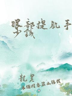 眼部提肌手术多少钱