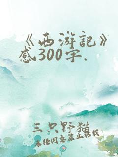 《西游记》读后感300字.