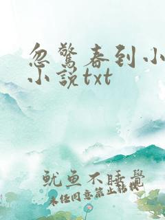 忽惊春到小桃枝小说txt