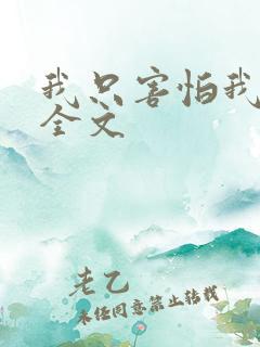 我只害怕我爱你全文
