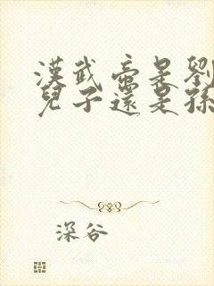 汉武帝是刘邦的儿子还是孙子