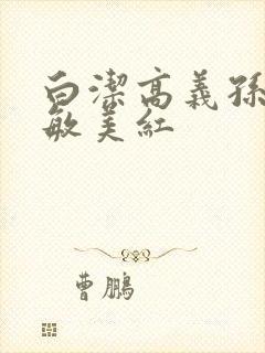 白洁高义孙倩张敏美红