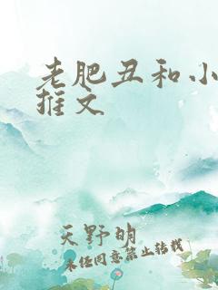 老肥丑和小美人推文