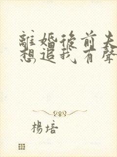 离婚后前夫总是想追我有声小说完整