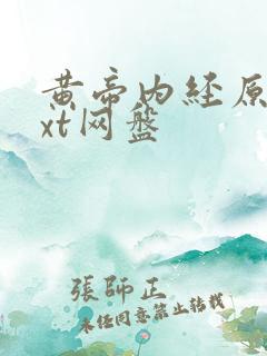 黄帝内经原文txt网盘