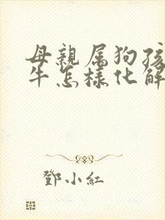 母亲属狗孩子属牛怎样化解