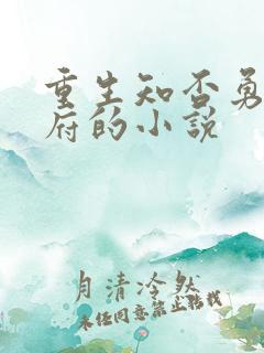 重生知否勇毅侯府的小说