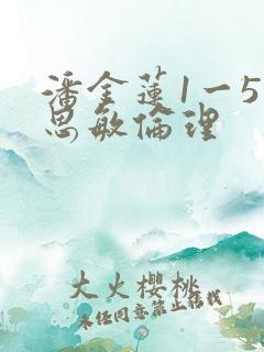 潘金莲1一5杨思敏伦理