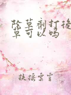 除草剂打后鸡吃草可以吗