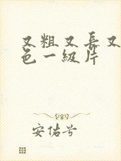 又粗又长又大黄色一级片