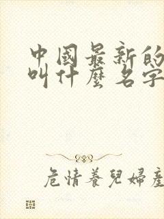 中国最新的航母叫什么名字