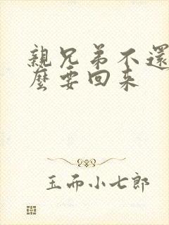 亲兄弟不还钱怎么要回来