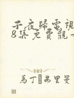 子夜归电视剧28集免费观看全集高清