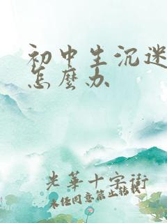 初中生沉迷网络怎么办