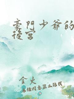 豪门少爷的极品后宫