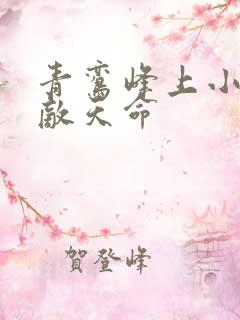 青鸾峰上小说无敌天命