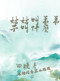 姑姑叫弟弟的儿子叫什么