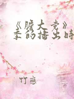 《胆大党》第二季的播出时间