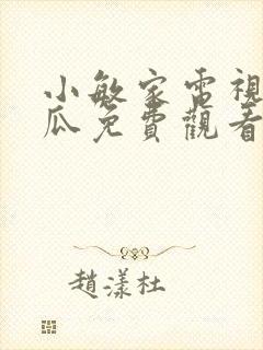 小敏家电视剧西瓜免费观看