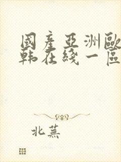 国产亚洲欧美日韩在线一区