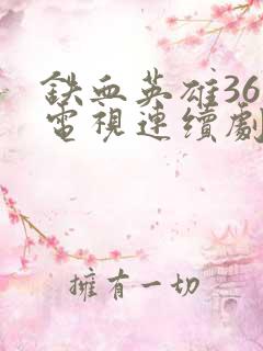 铁血英雄36集电视连续剧免费观看