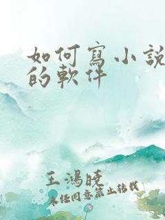 如何写小说挣钱的软件