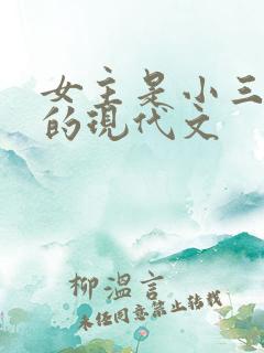 女主是小三上位的现代文