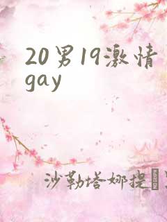 20男19激情gay