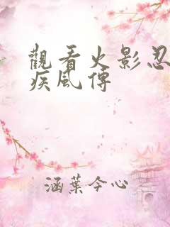 观看火影忍者 疾风传