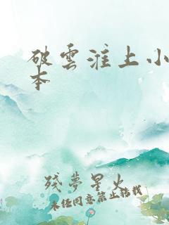 破云淮上小说完本