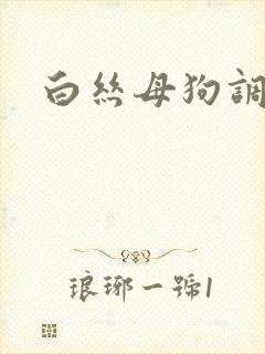 白丝母狗调教