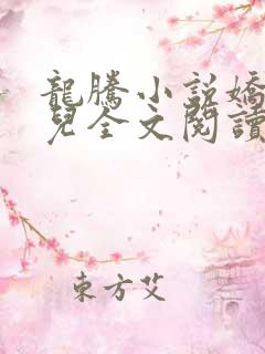 龙腾小说娇妻欣儿全文阅读