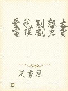 爱我别想太多了电视剧免费播放全集