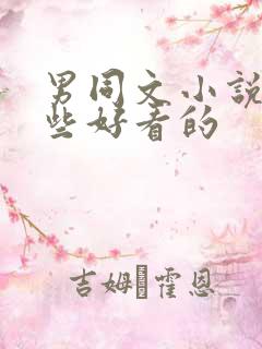 男同文小说有哪些好看的
