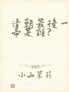 清朝最后一位皇帝是谁?