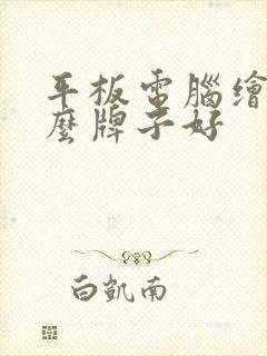 平板电脑绘画什么牌子好